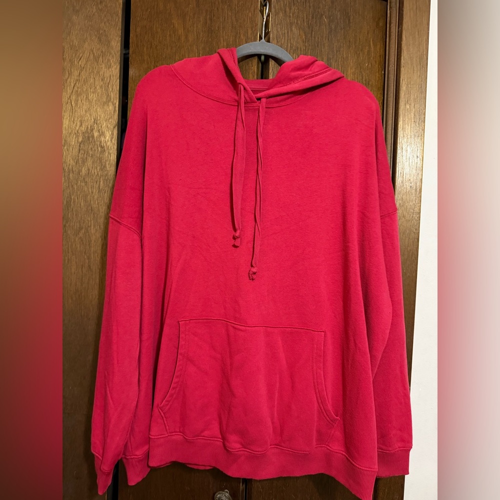 American Eagle Outfitters Bold Red Hoodie Sweater